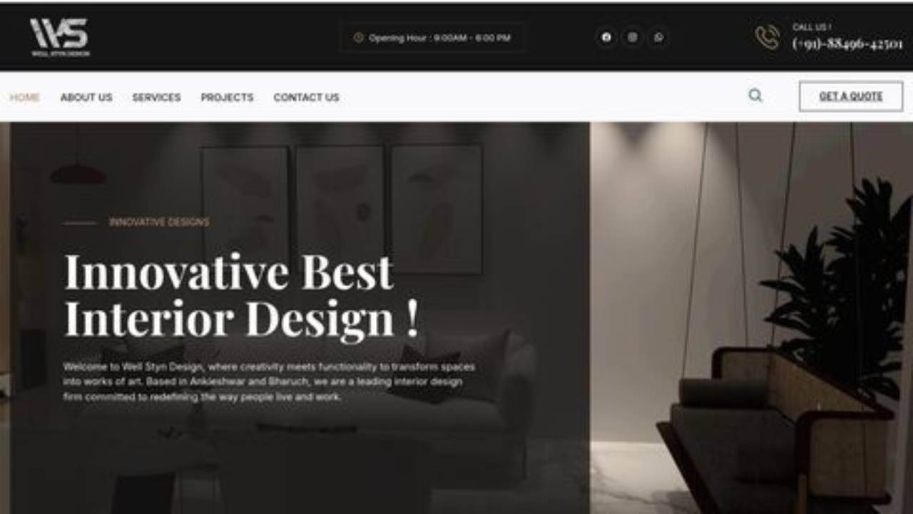 interior designer website